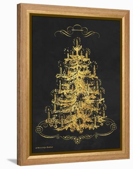 Gold Tree II-Gwendolyn Babbitt-Framed Stretched Canvas