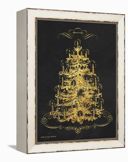 Gold Tree II-Gwendolyn Babbitt-Framed Stretched Canvas