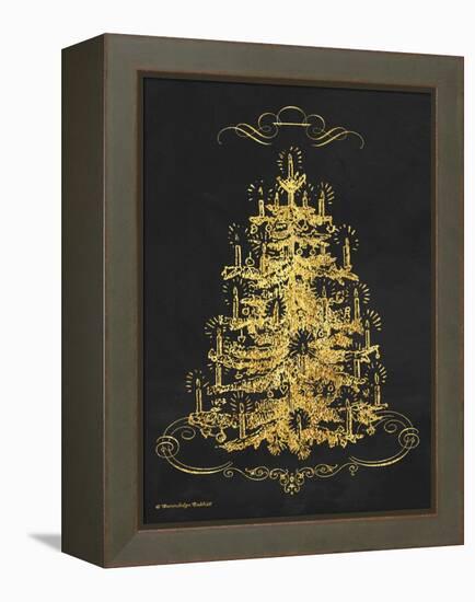 Gold Tree II-Gwendolyn Babbitt-Framed Stretched Canvas