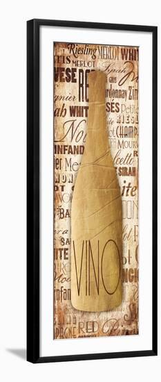 Gold Vino-Jace Grey-Framed Art Print