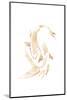 Gold White Japan Koi Fish-Sarah Manovski-Mounted Photographic Print