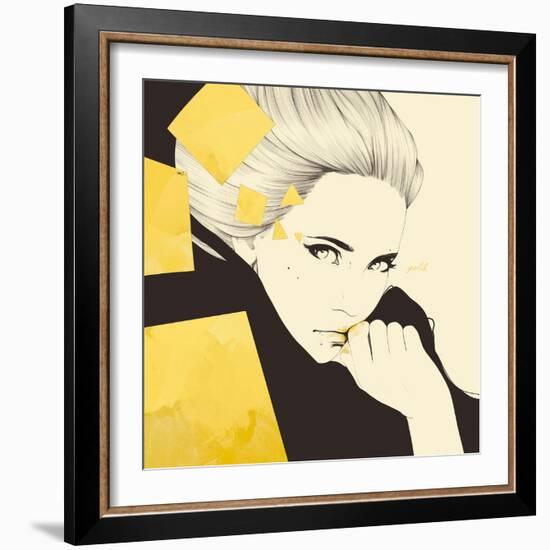 Gold-Manuel Rebollo-Framed Art Print