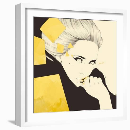 Gold-Manuel Rebollo-Framed Art Print