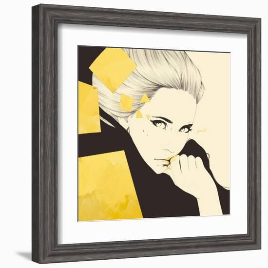 Gold-Manuel Rebollo-Framed Art Print