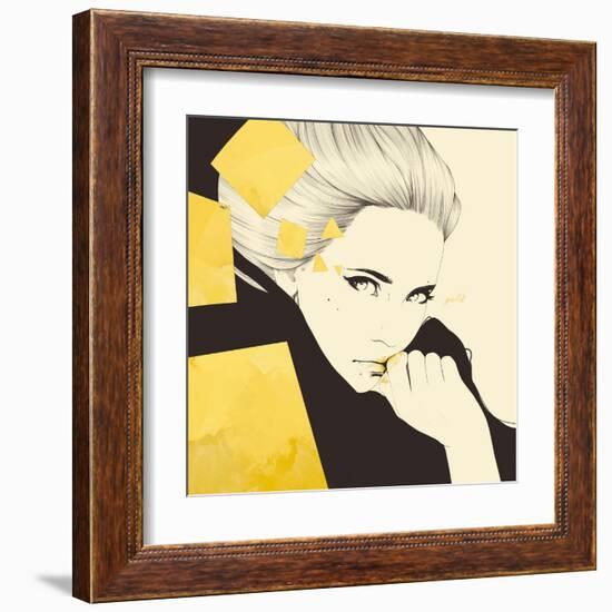 Gold-Manuel Rebollo-Framed Art Print