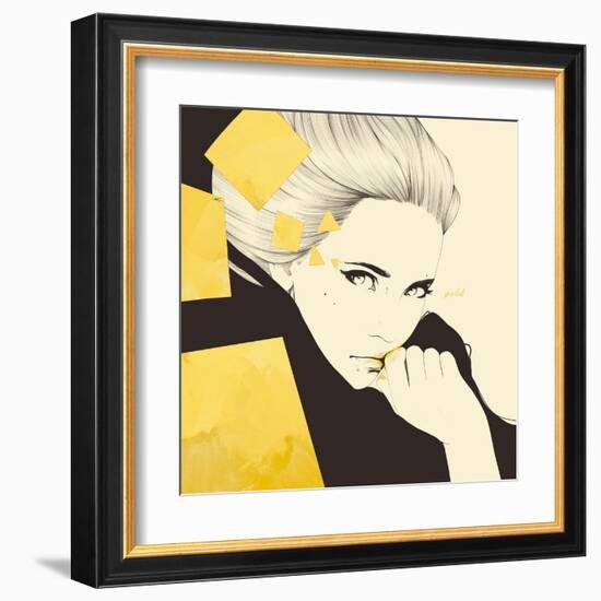 Gold-Manuel Rebollo-Framed Art Print