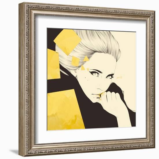 Gold-Manuel Rebollo-Framed Art Print