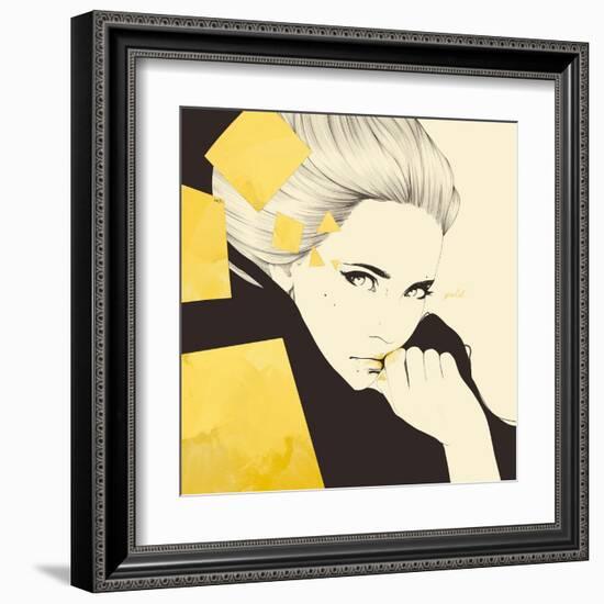 Gold-Manuel Rebollo-Framed Art Print