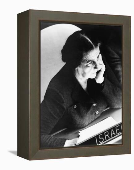 Golda Meir, Israel's Foreign Minister-null-Framed Stretched Canvas