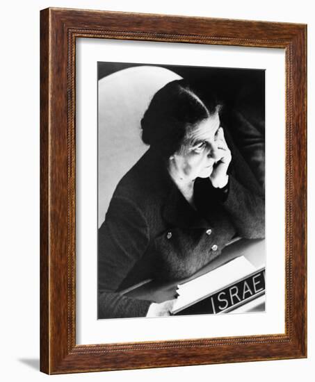 Golda Meir, Israel's Foreign Minister-null-Framed Photo