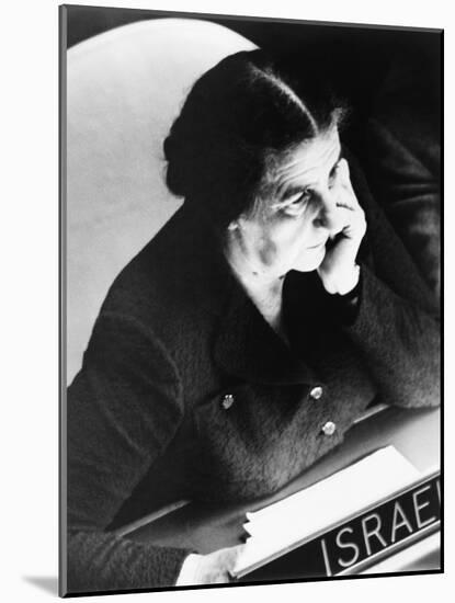 Golda Meir, Israel's Foreign Minister-null-Mounted Photo