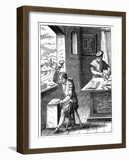 Goldbeater, 16th Century-Jost Amman-Framed Giclee Print