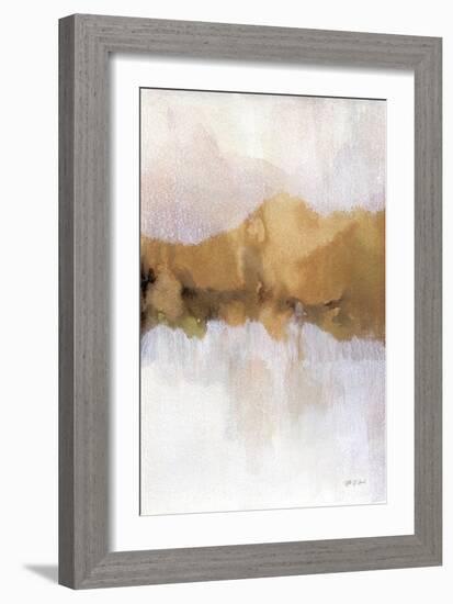 Golden Abstract-Yvette St. Amant-Framed Art Print