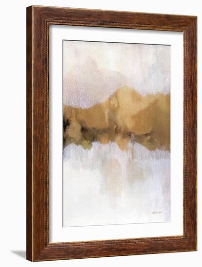 Golden Abstract-Yvette St. Amant-Framed Art Print