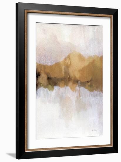 Golden Abstract-Yvette St. Amant-Framed Art Print