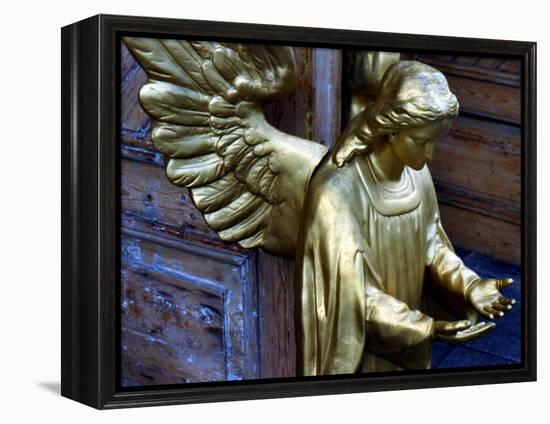 Golden Angel at Doors-Winfred Evers-Framed Premier Image Canvas