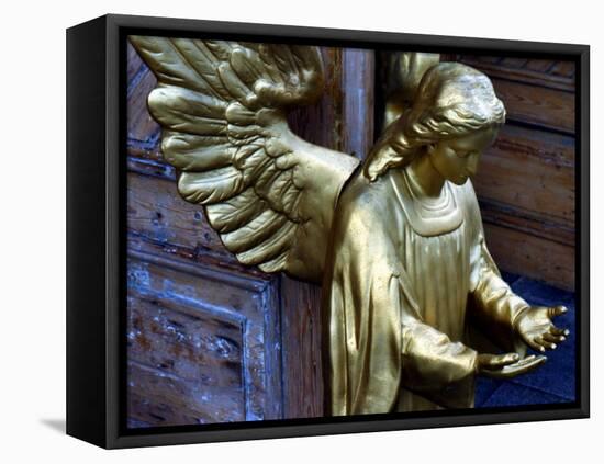 Golden Angel at Doors-Winfred Evers-Framed Premier Image Canvas