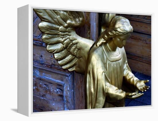 Golden Angel at Doors-Winfred Evers-Framed Premier Image Canvas