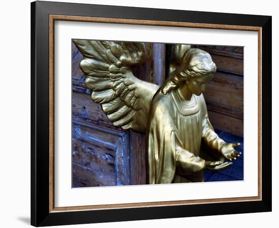 Golden Angel at Doors-Winfred Evers-Framed Photographic Print