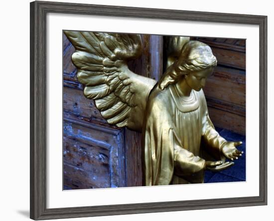 Golden Angel at Doors-Winfred Evers-Framed Photographic Print