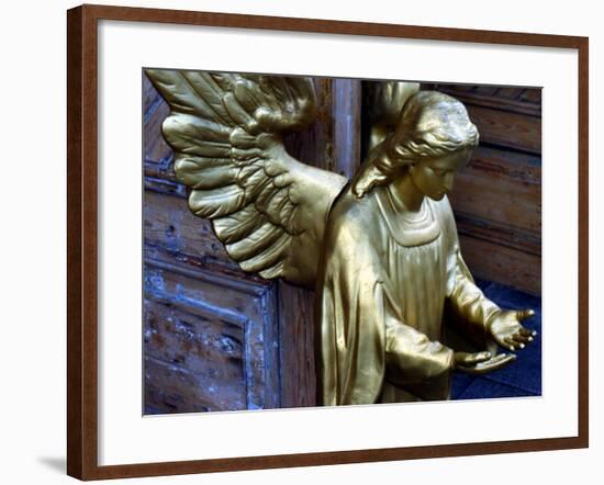 Golden Angel at Doors-Winfred Evers-Framed Photographic Print