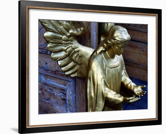 Golden Angel at Doors-Winfred Evers-Framed Photographic Print