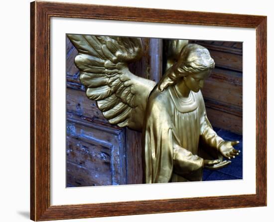 Golden Angel at Doors-Winfred Evers-Framed Photographic Print