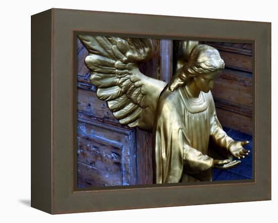 Golden Angel at Doors-Winfred Evers-Framed Premier Image Canvas