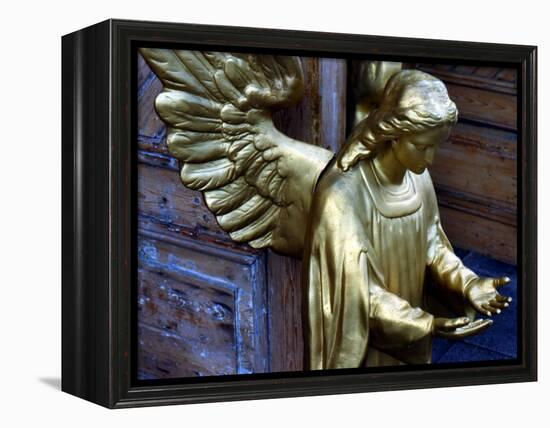 Golden Angel at Doors-Winfred Evers-Framed Premier Image Canvas