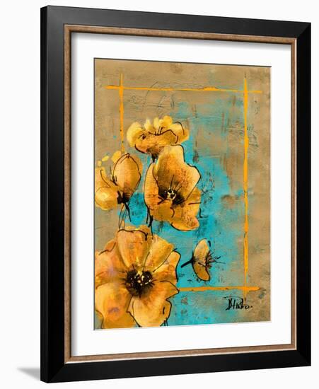 Golden Artistic Poppy I-Patricia Pinto-Framed Art Print