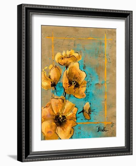 Golden Artistic Poppy I-Patricia Pinto-Framed Art Print