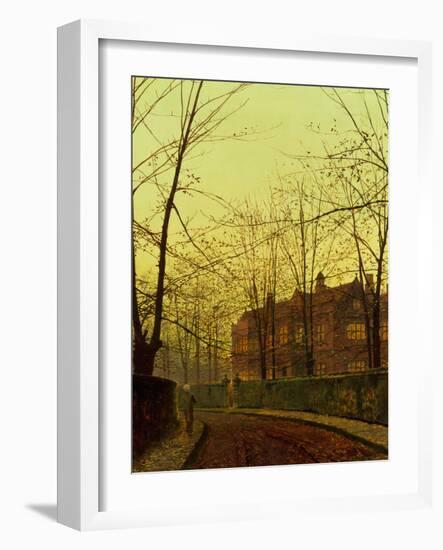 Golden Autumn by John Atkinson Grimshaw-John Atkinson Grimshaw-Framed Giclee Print