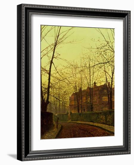 Golden Autumn by John Atkinson Grimshaw-John Atkinson Grimshaw-Framed Giclee Print