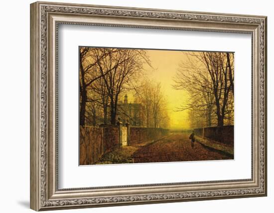 Golden Autumn-John Atkinson Grimshaw-Framed Premium Giclee Print