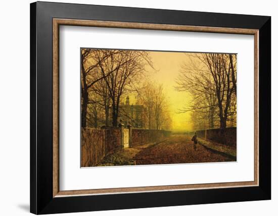 Golden Autumn-John Atkinson Grimshaw-Framed Premium Giclee Print