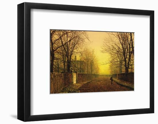 Golden Autumn-John Atkinson Grimshaw-Framed Premium Giclee Print