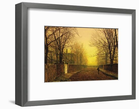 Golden Autumn-John Atkinson Grimshaw-Framed Premium Giclee Print