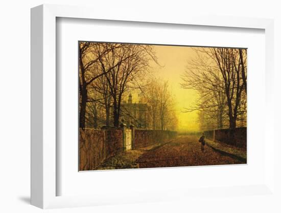 Golden Autumn-John Atkinson Grimshaw-Framed Premium Giclee Print
