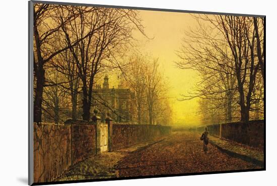 Golden Autumn-John Atkinson Grimshaw-Mounted Premium Giclee Print