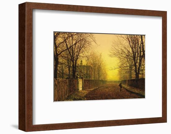 Golden Autumn-John Atkinson Grimshaw-Framed Premium Giclee Print