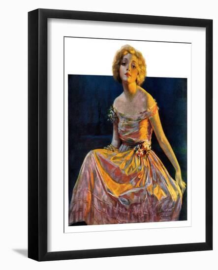 "Golden Ball Gown,"October 23, 1926-Bradshaw Crandall-Framed Giclee Print