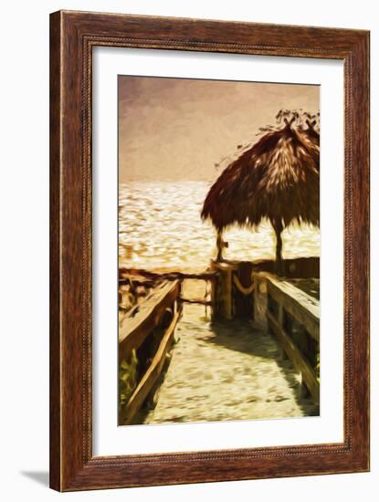 Golden Beach II - In the Style of Oil Painting-Philippe Hugonnard-Framed Giclee Print