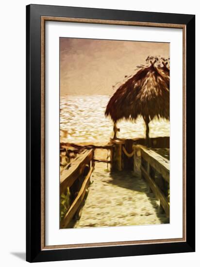 Golden Beach II - In the Style of Oil Painting-Philippe Hugonnard-Framed Giclee Print