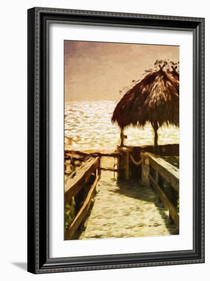 Golden Beach II - In the Style of Oil Painting-Philippe Hugonnard-Framed Giclee Print