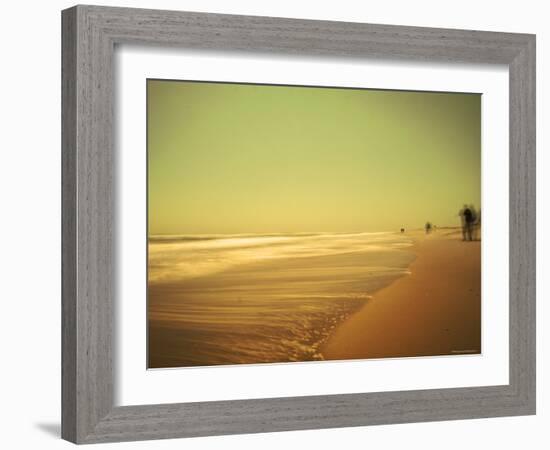 Golden Beach Landscape-Jan Lakey-Framed Photographic Print