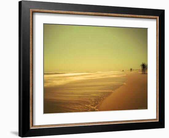 Golden Beach Landscape-Jan Lakey-Framed Photographic Print