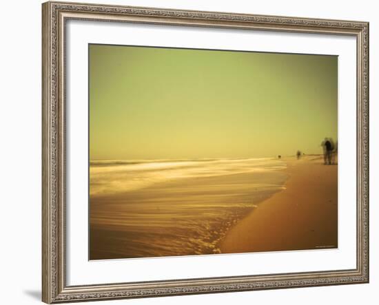 Golden Beach Landscape-Jan Lakey-Framed Photographic Print