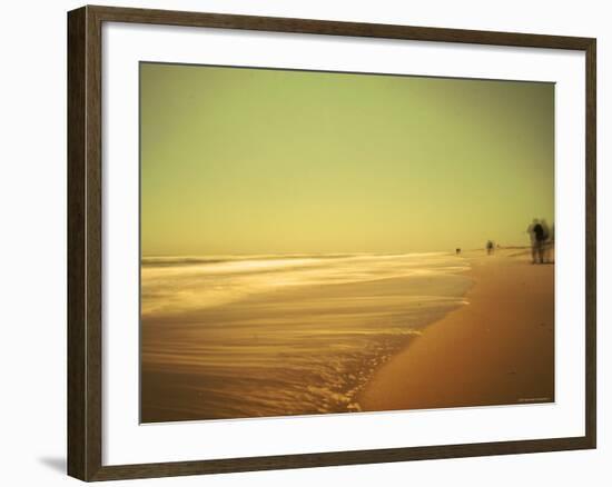 Golden Beach Landscape-Jan Lakey-Framed Photographic Print