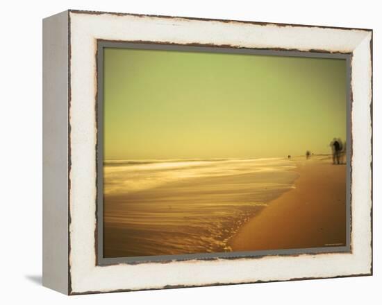 Golden Beach Landscape-Jan Lakey-Framed Premier Image Canvas