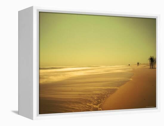 Golden Beach Landscape-Jan Lakey-Framed Premier Image Canvas